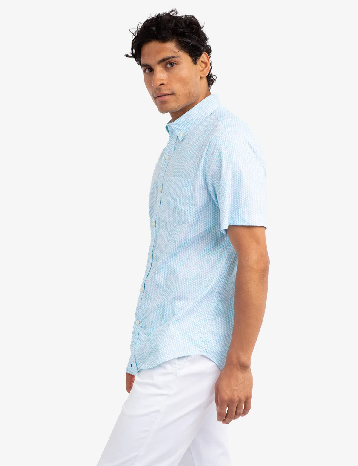 SHORT SLEEVE POPLIN PRINTED SHIRT sold by U.S. Polo Assn. product image thumbnail 3