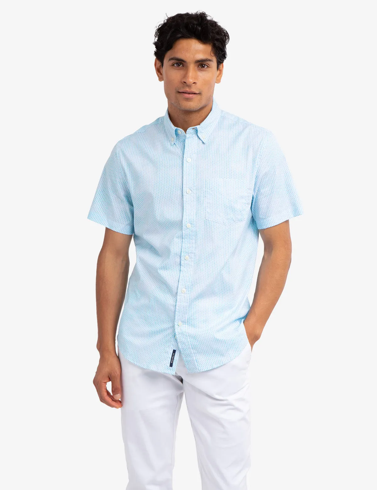 SHORT SLEEVE POPLIN PRINTED SHIRT sold by U.S. Polo Assn.