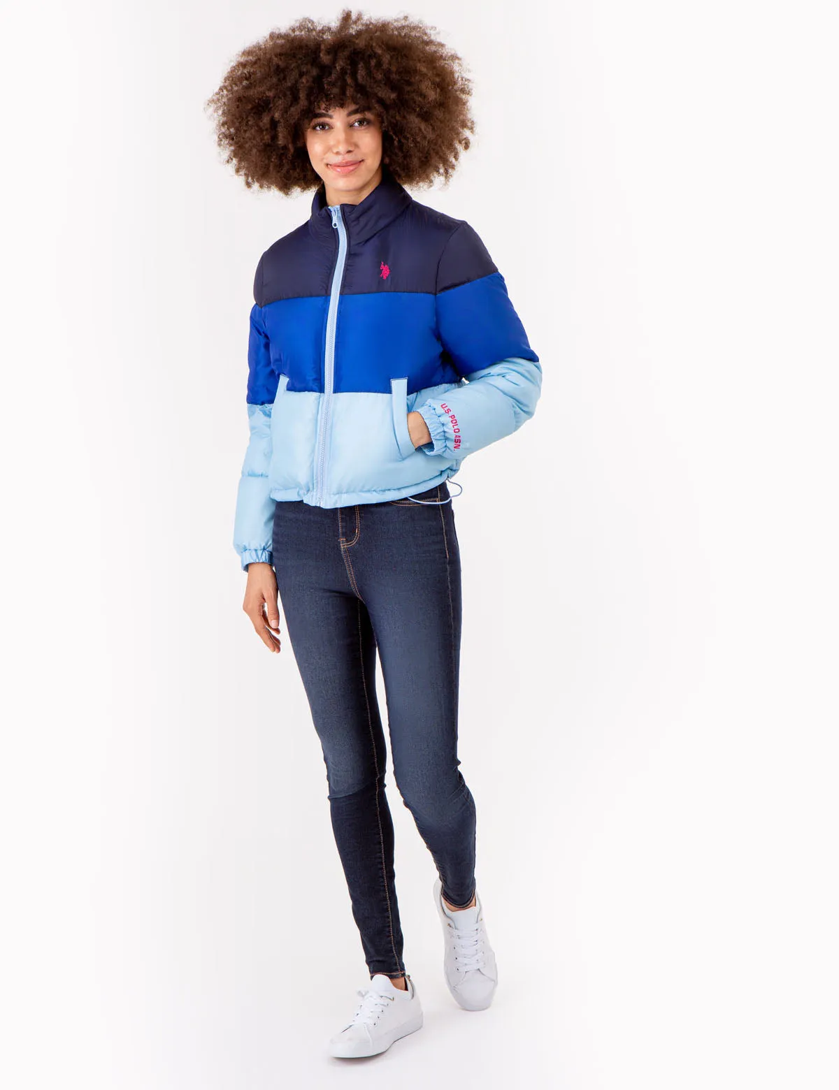 CROPPED COLORBLOCK PUFFER JACKET sold by U.S. Polo Assn. product image thumbnail 3