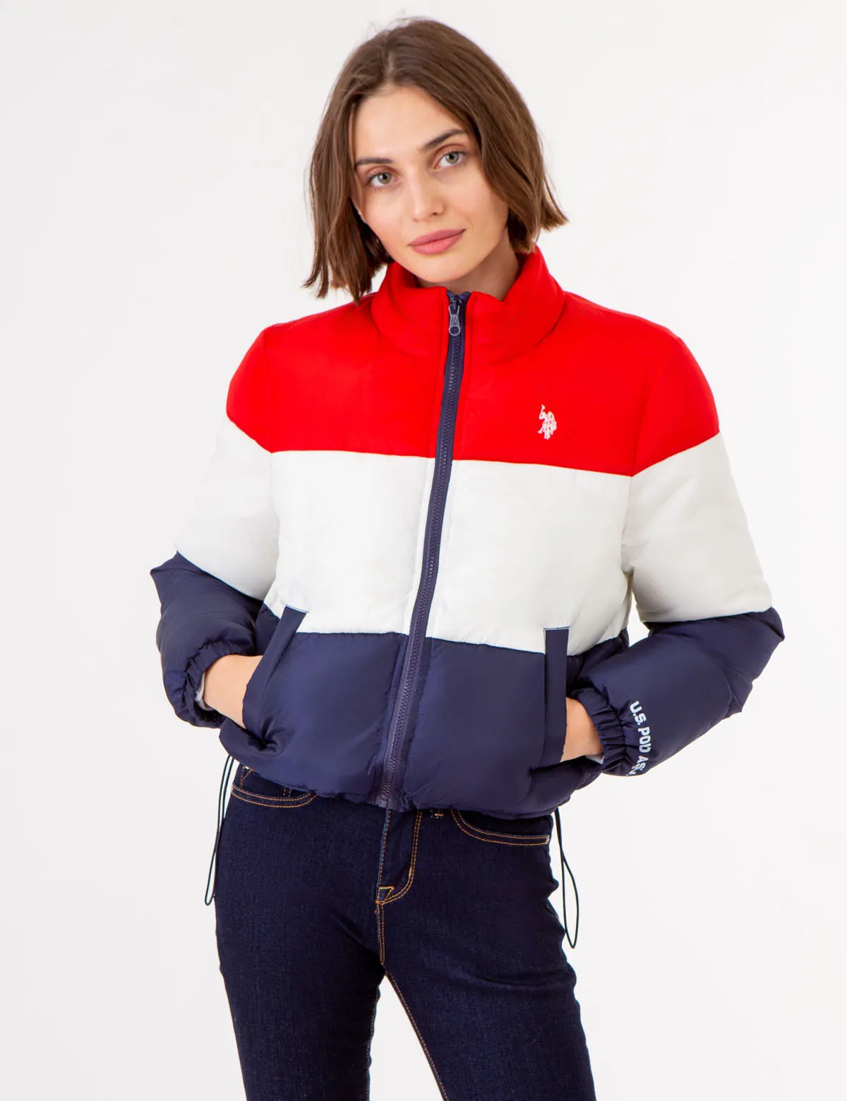CROPPED COLORBLOCK PUFFER JACKET sold by U.S. Polo Assn. product image thumbnail 5