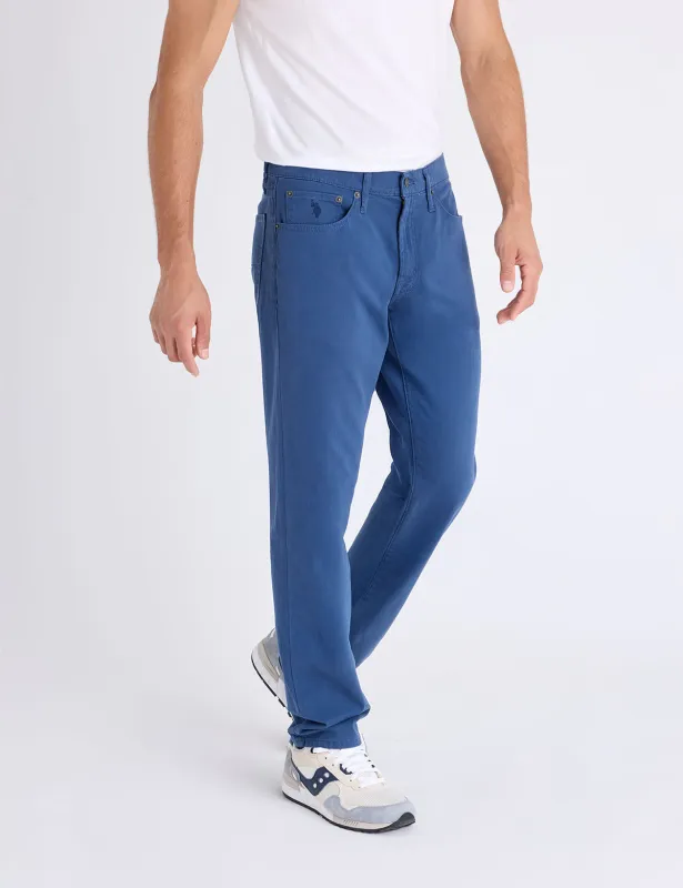 SLIM STRAIGHT 5 POCKET STRETCH CHINO PANTS sold by U.S. Polo Assn.