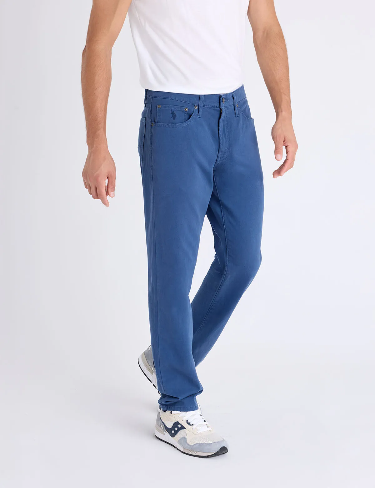 SLIM STRAIGHT 5 POCKET STRETCH CHINO PANTS sold by U.S. Polo Assn.