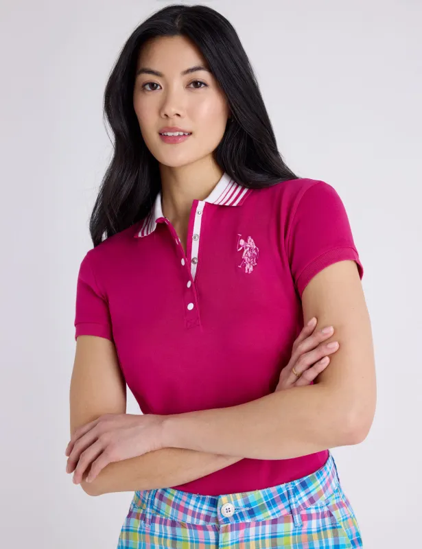 STRIPE COLLAR PIQUE POLO SHIRT sold by U.S. Polo Assn.