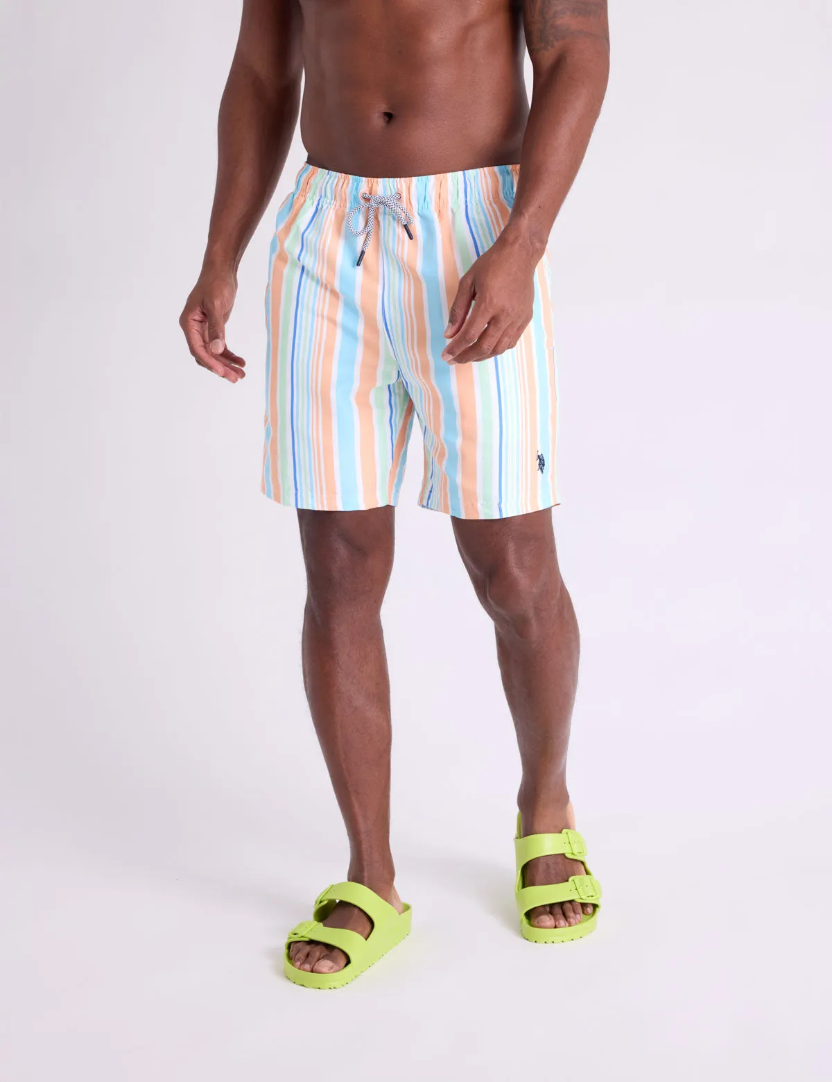 7" MULTISTRIPE SWIM SHORTS sold by U.S. Polo Assn. product image thumbnail 3