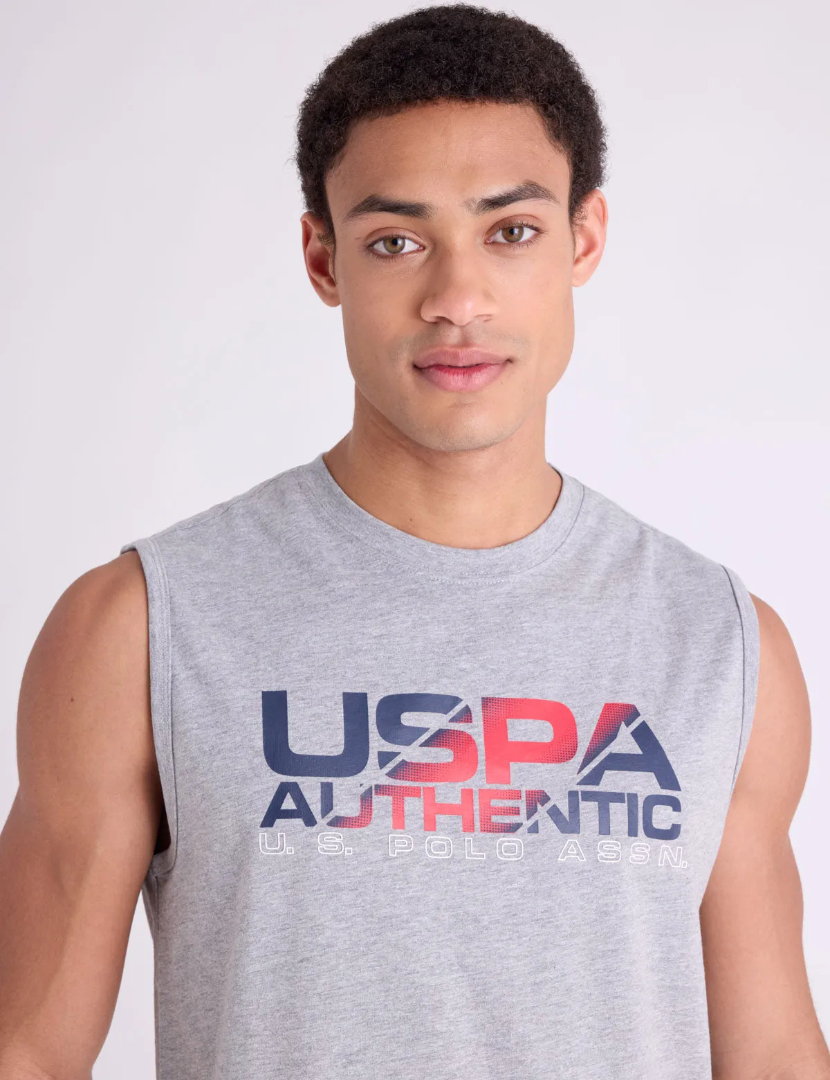 GRADIENT USPA GRAPHIC JERSEY TANK sold by U.S. Polo Assn. product image thumbnail 2