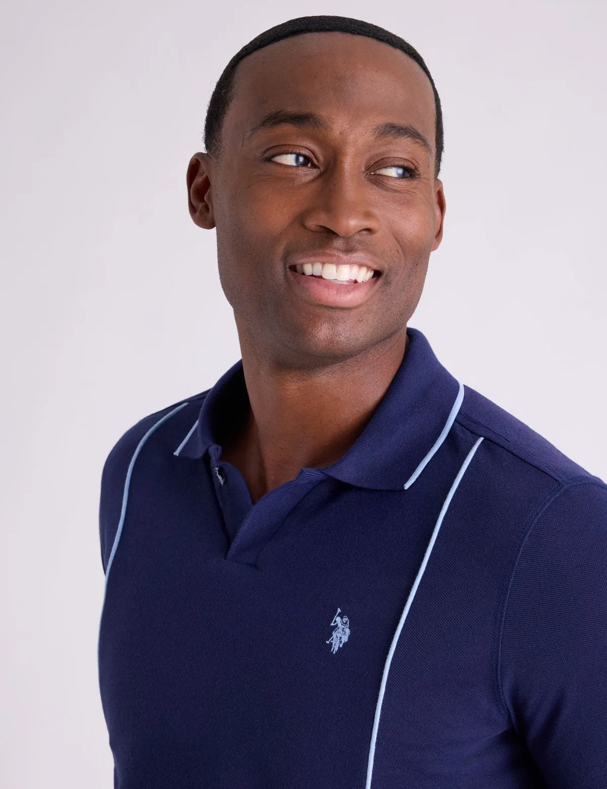 JOHNNY COLLAR PIQUE POLO SHIRT WITH RIB BAND sold by U.S. Polo Assn. product image thumbnail 3