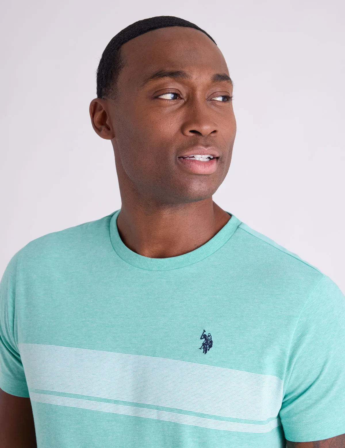 CHEST STRIPE COLORBLOCK JERSEY T-SHIRT sold by U.S. Polo Assn. product image thumbnail 2