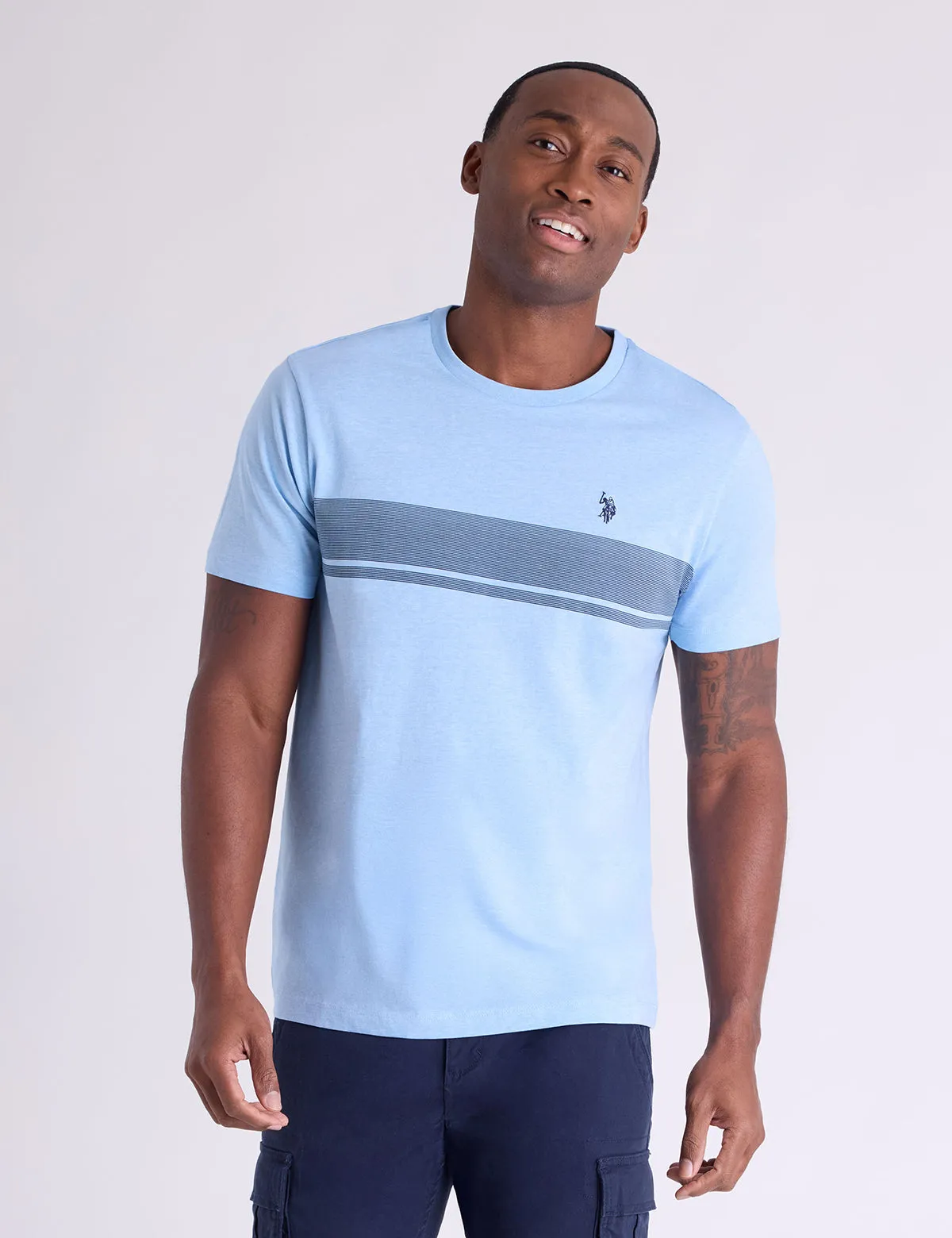 CHEST STRIPE COLORBLOCK JERSEY T-SHIRT sold by U.S. Polo Assn. product image thumbnail 5