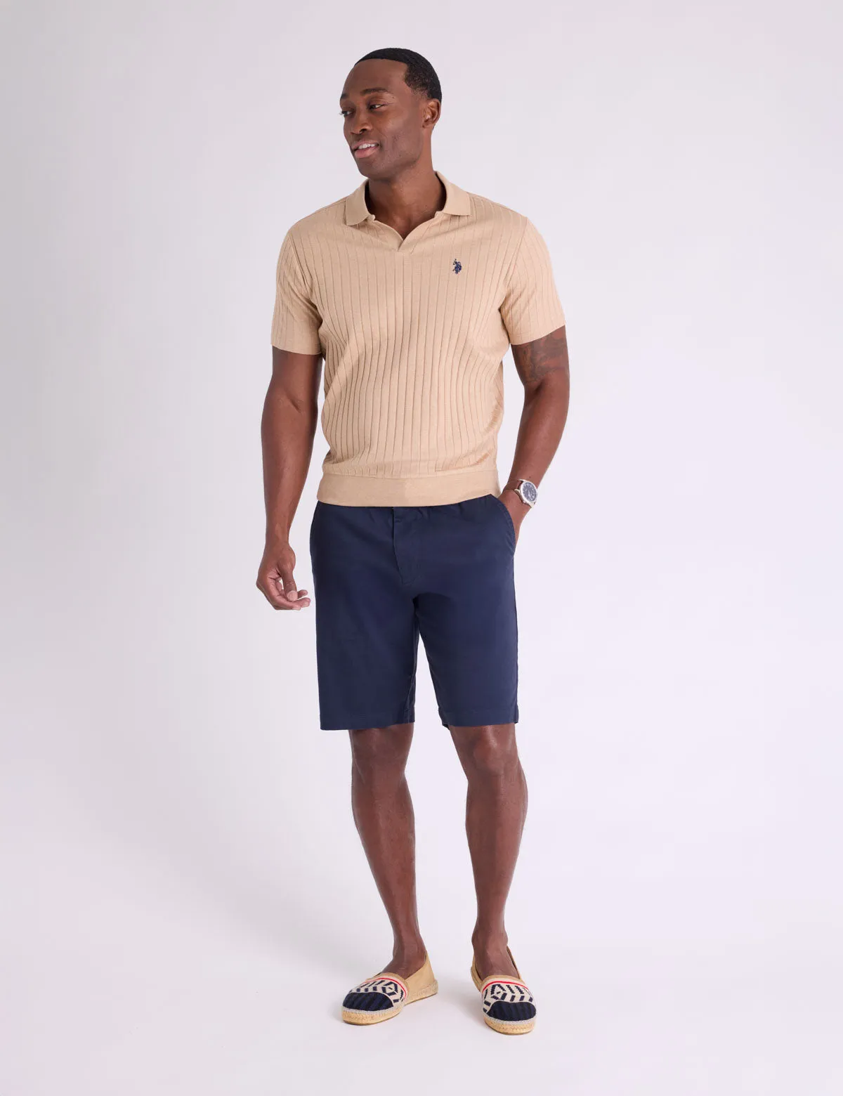 JOHNNY COLLAR WIDE RIB JERSEY POLO SHIRT sold by U.S. Polo Assn. product image thumbnail 4