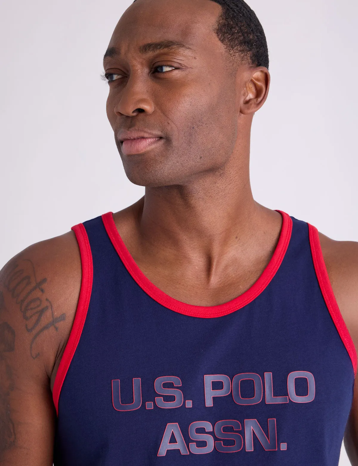 U.S. POLO ASSN. WORDMARK JERSEY TANK sold by U.S. Polo Assn. product image thumbnail 4