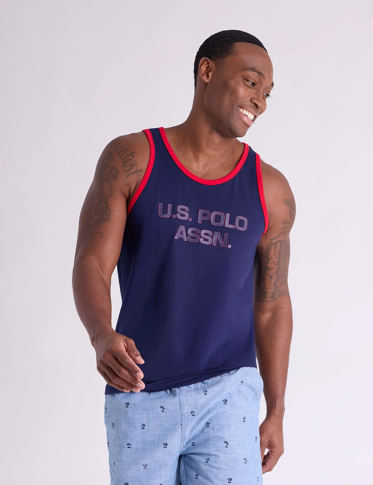 U.S. POLO ASSN. WORDMARK JERSEY TANK sold by U.S. Polo Assn. product image thumbnail 5