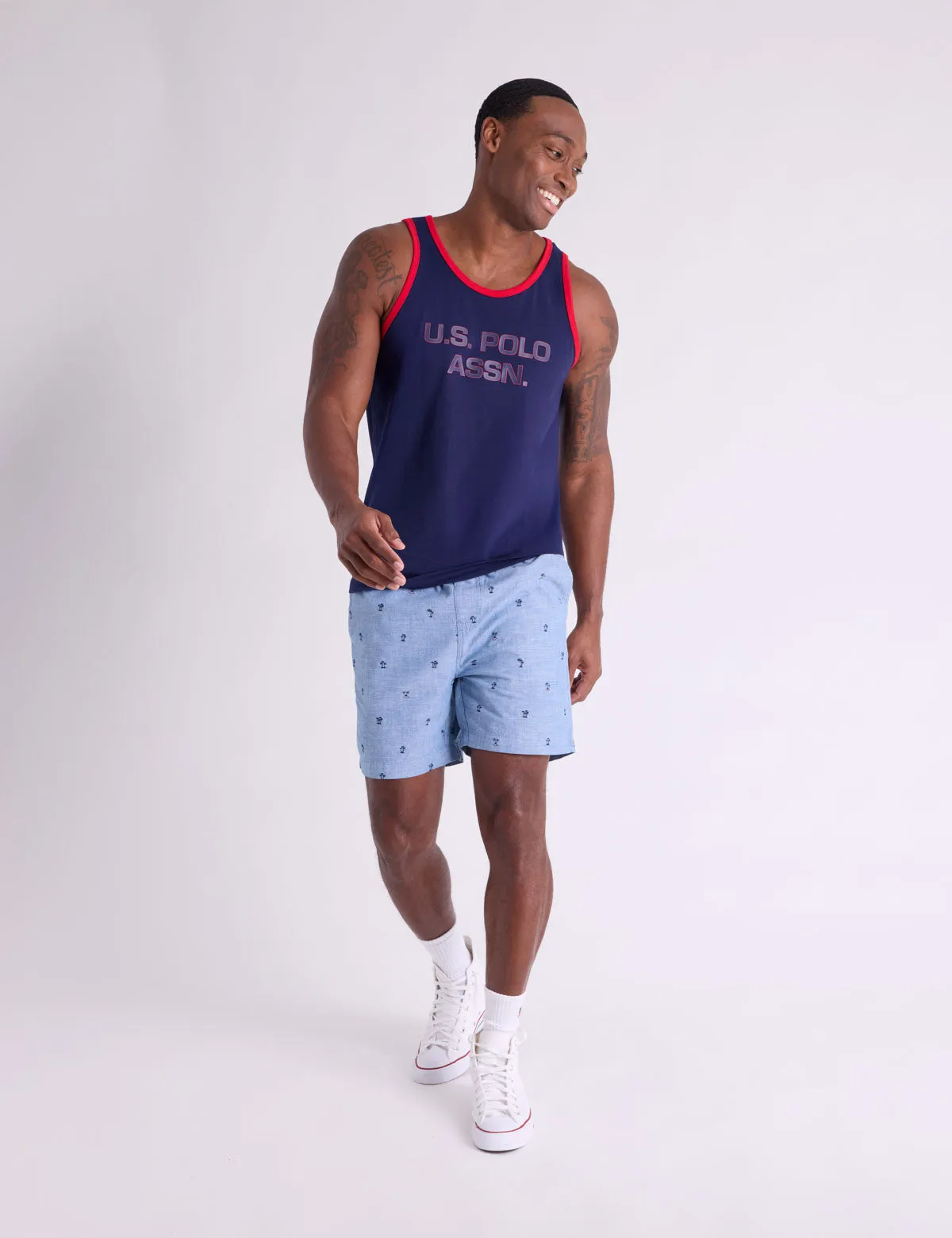 U.S. POLO ASSN. WORDMARK JERSEY TANK sold by U.S. Polo Assn. product image thumbnail 2