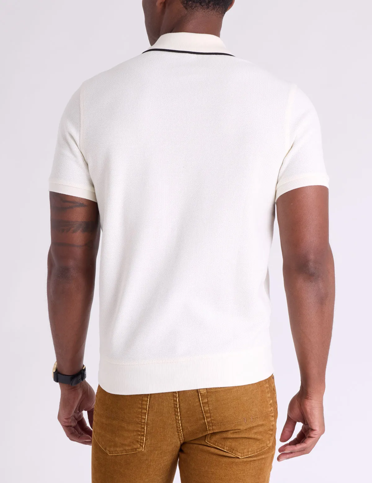 HONEYCOMB RIBBED BAND POLO SHIRT sold by U.S. Polo Assn. product image thumbnail 4