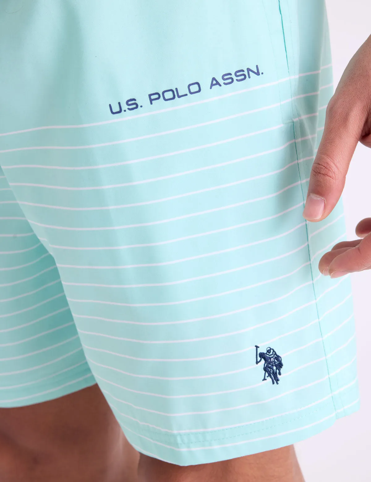 7" PIN STRIPE SWIM SHORTS sold by U.S. Polo Assn. product image thumbnail 3