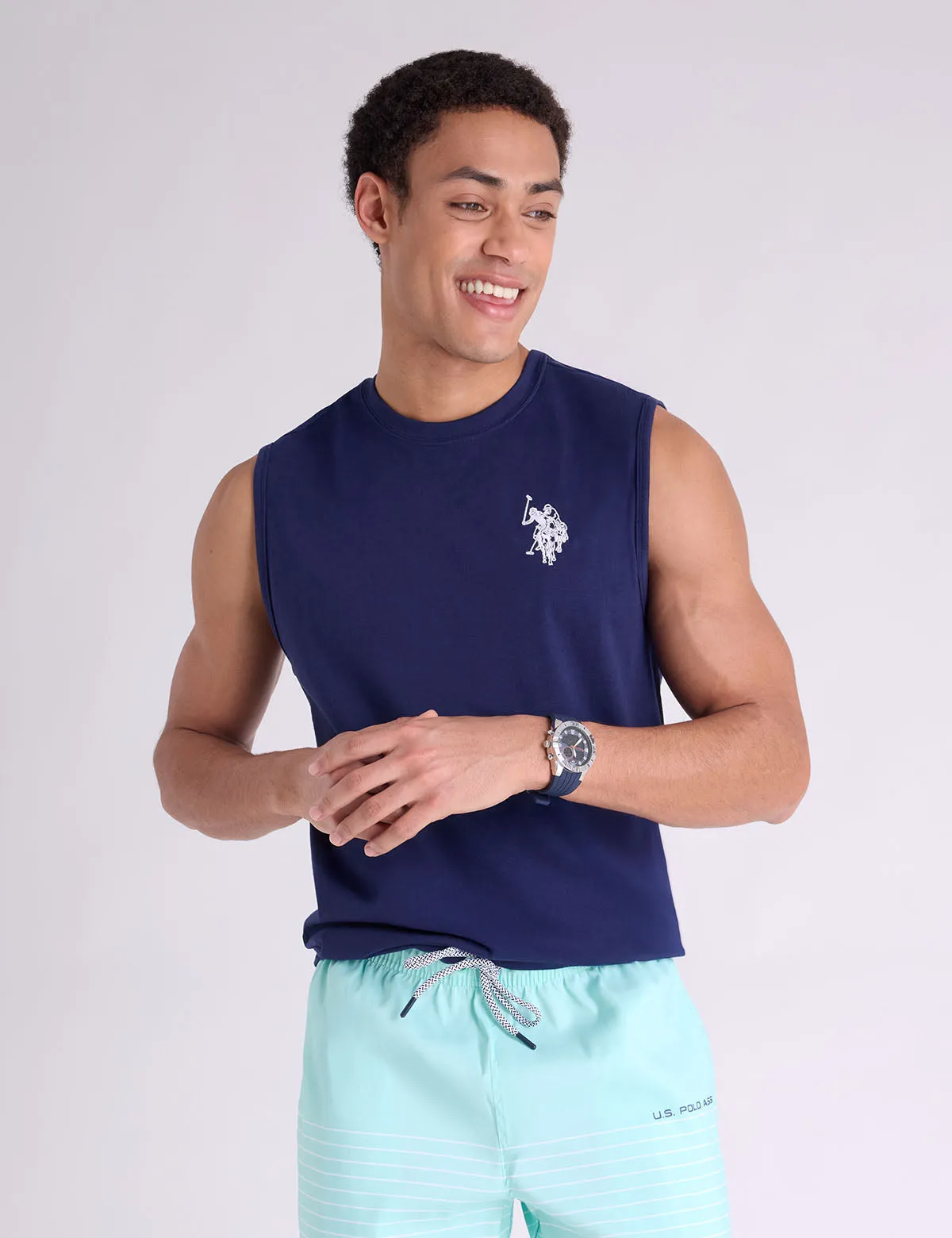 SOLID BIG DHM MUSCLE TANK sold by U.S. Polo Assn.