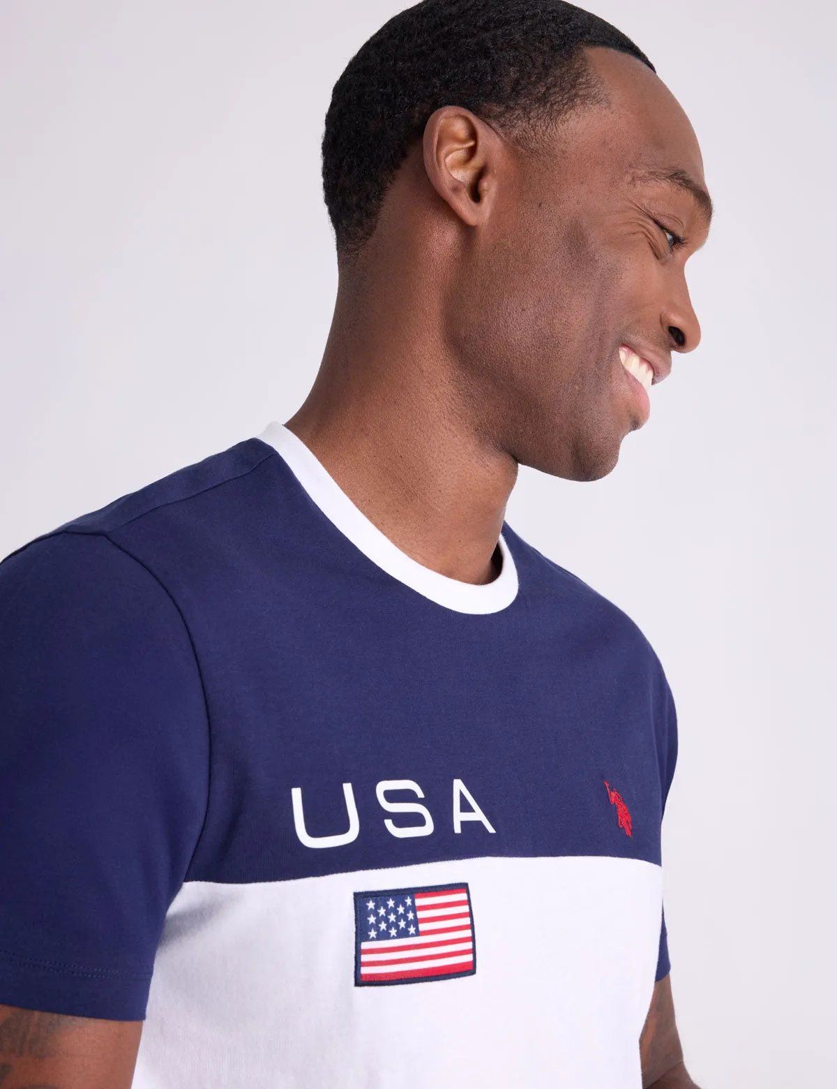 USA COLORBLOCK AMERICANA JERSEY T-SHIRT sold by U.S. Polo Assn. product image thumbnail 2