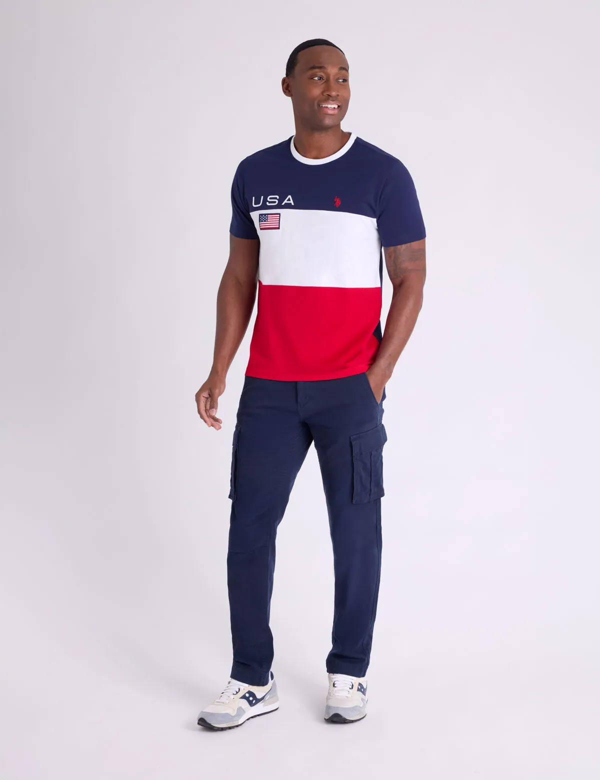 USA COLORBLOCK AMERICANA JERSEY T-SHIRT sold by U.S. Polo Assn. product image thumbnail 3