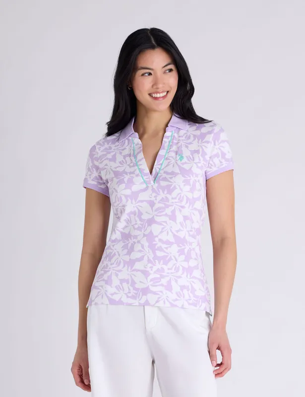 SOFT TROPICAL PRINT SLIM FIT POLO SHIRT made by U.S. Polo Assn.