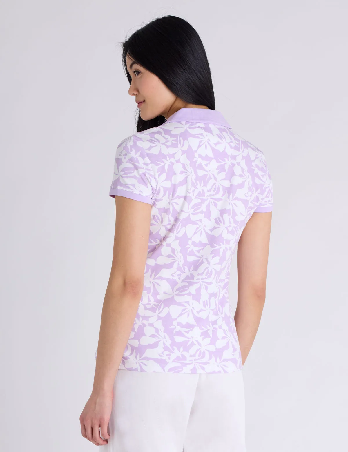 SOFT TROPICAL PRINT SLIM FIT POLO SHIRT sold by U.S. Polo Assn. product image thumbnail 4