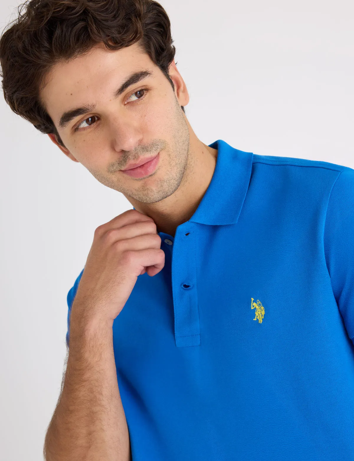 SOLID PIQUE SMALL LOGO POLO SHIRT sold by U.S. Polo Assn. product image thumbnail 2