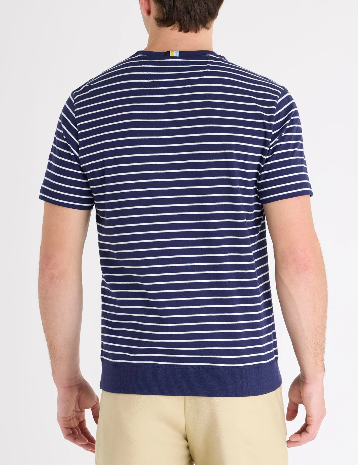 STRIPE JERSEY POCKET KNIT T-SHIRT WITH RIB BOTTOM sold by U.S. Polo Assn. product image thumbnail 4