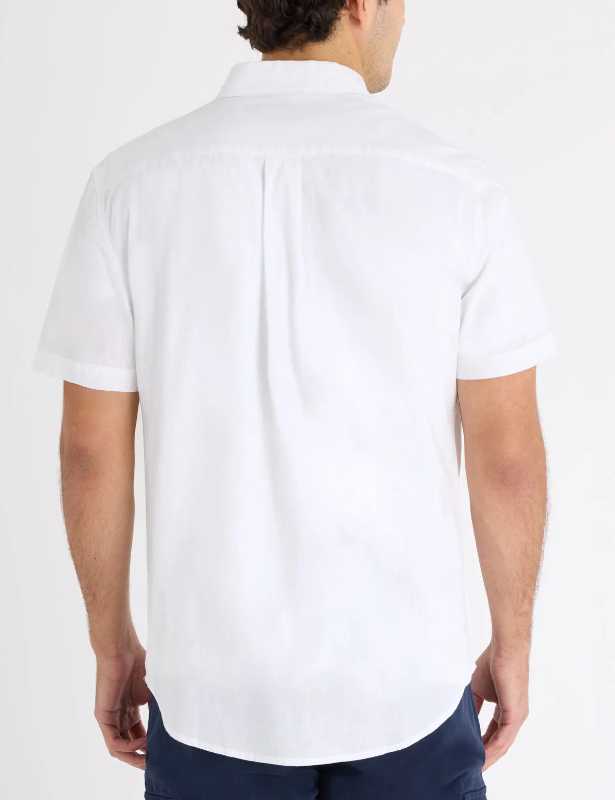 SHORT SLEEVE ENGINEERED SLUB POPLIN SHIRT sold by U.S. Polo Assn. product image thumbnail 4