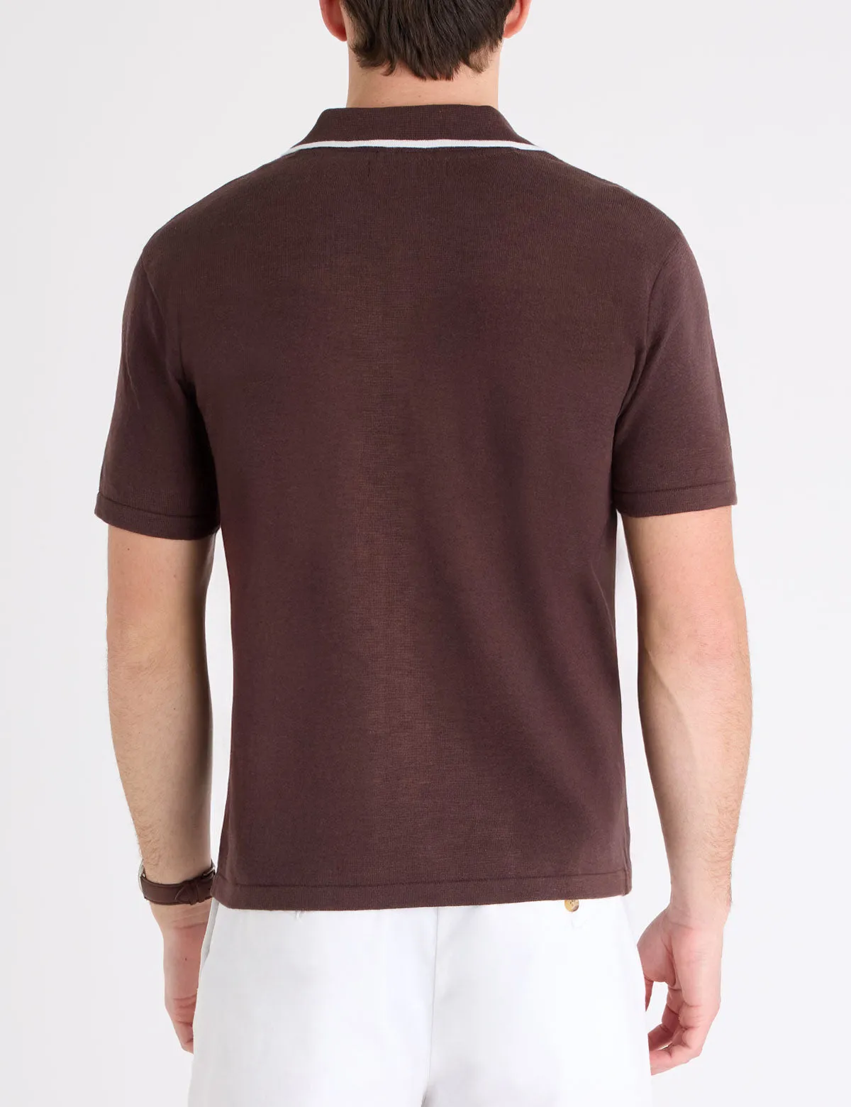 BUTTON FRONT COTTON SLUB POLO SHIRT sold by U.S. Polo Assn. product image thumbnail 4