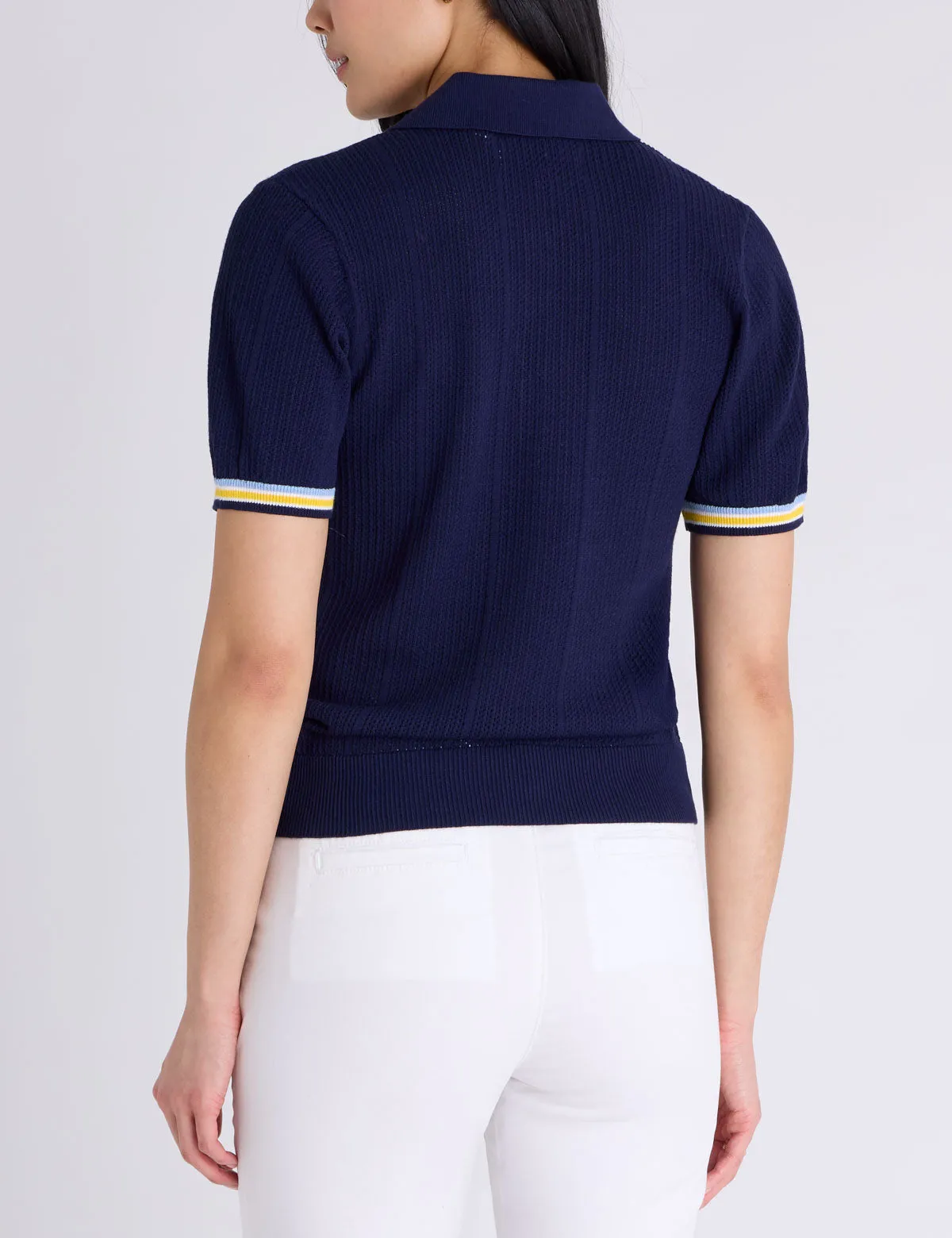 RELAXED SWEATER POLO SHIRT WITH RIBBED BAND sold by U.S. Polo Assn. product image thumbnail 5