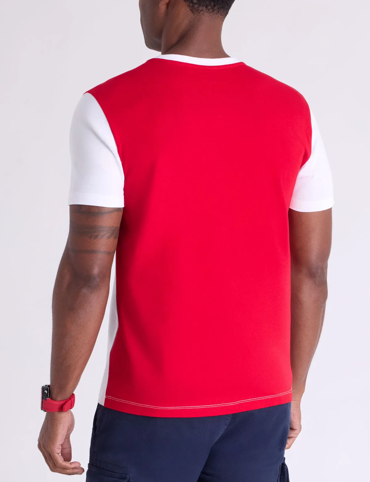 USA COLORBLOCK PRINTED JERSEY T-SHIRT sold by U.S. Polo Assn. product image thumbnail 4