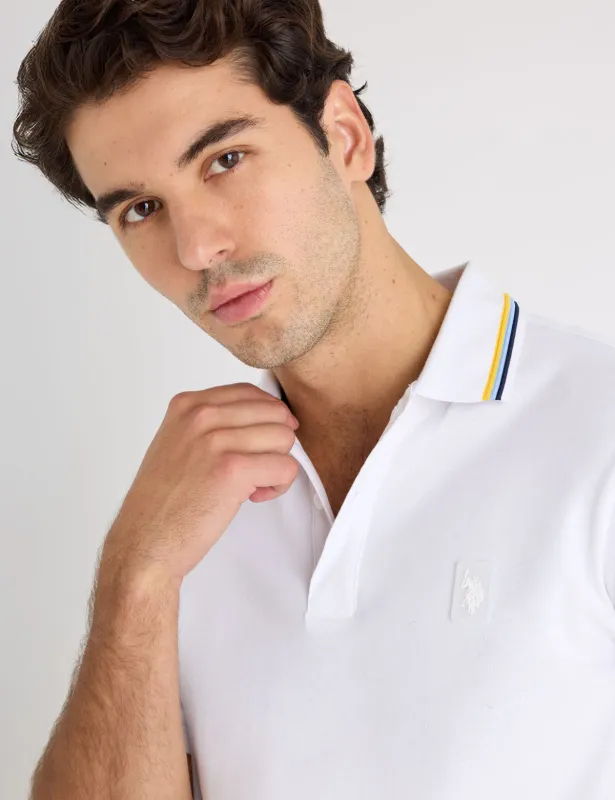 RAISED TIPPED SIGNATURE STRIPE POLO SHIRT made by U.S. Polo Assn.