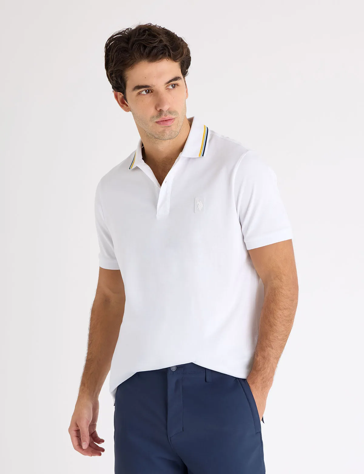 RAISED TIPPED SIGNATURE STRIPE POLO SHIRT sold by U.S. Polo Assn. product image thumbnail 2