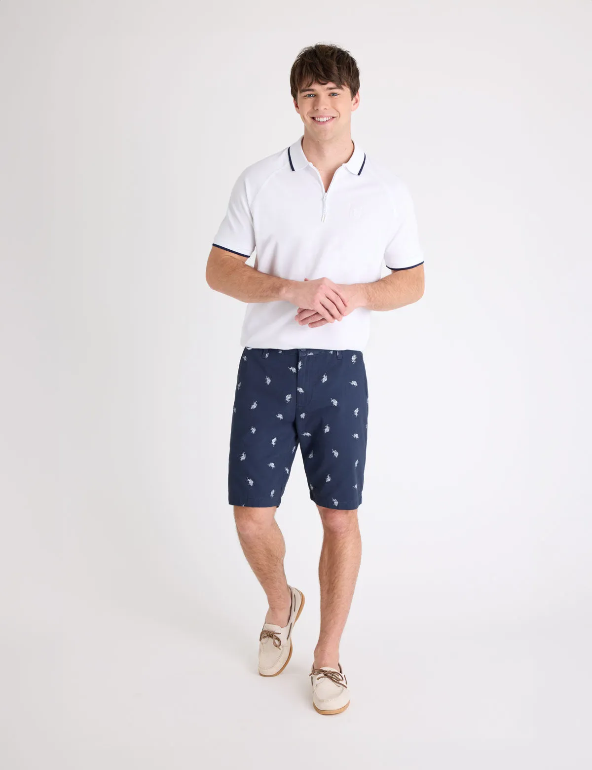 QUARTER ZIP RAGLAN SLEEVE POLO SHIRT sold by U.S. Polo Assn. product image thumbnail 3