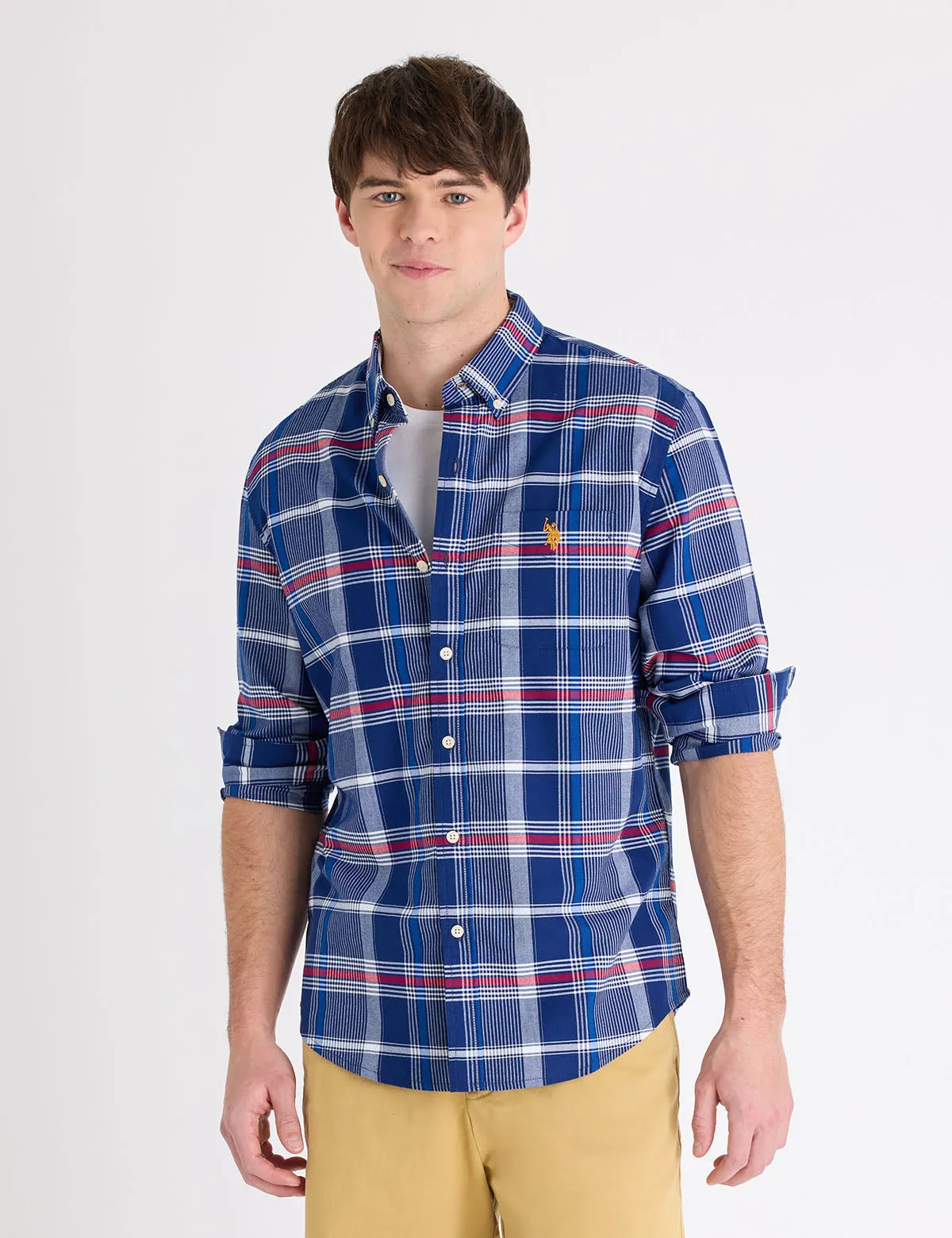 LONG SLEEVE PLAID OXFORD SHIRT sold by U.S. Polo Assn. product image thumbnail 5