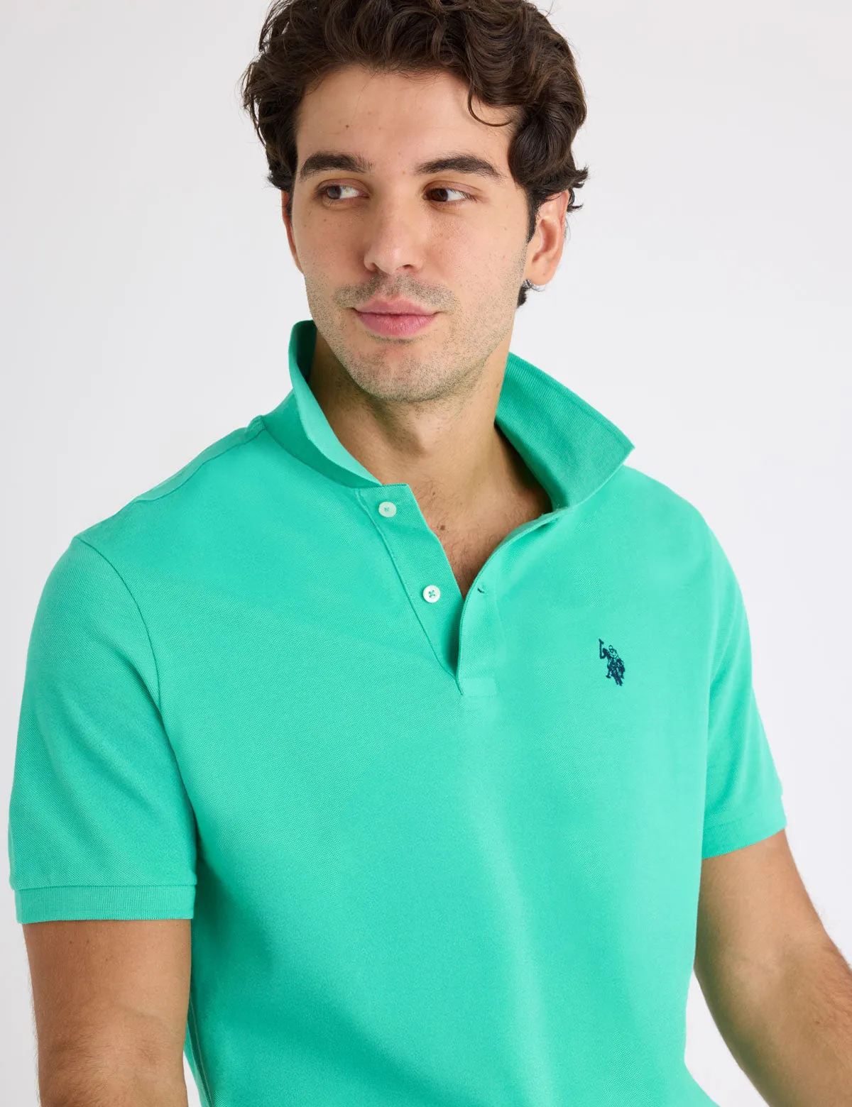 SOLID PIQUE SMALL LOGO POLO SHIRT sold by U.S. Polo Assn. product image thumbnail 4