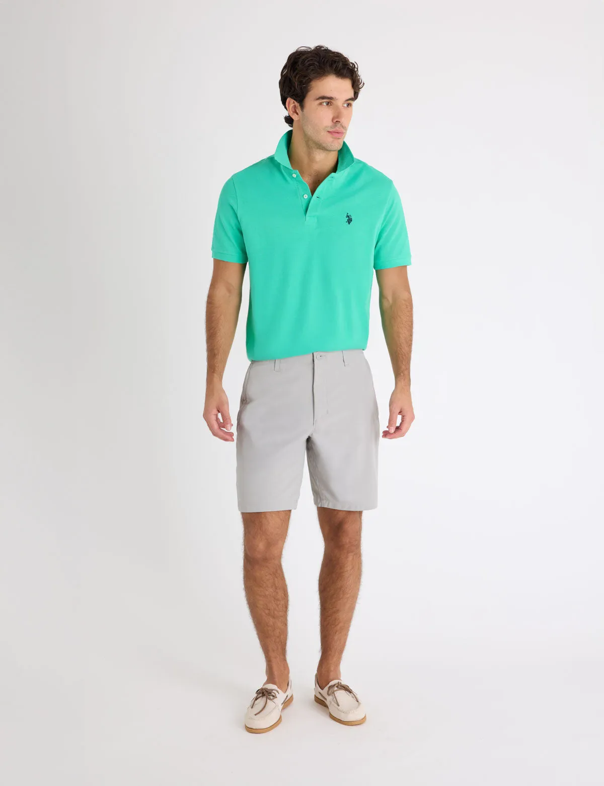 SOLID PIQUE SMALL LOGO POLO SHIRT sold by U.S. Polo Assn. product image thumbnail 2