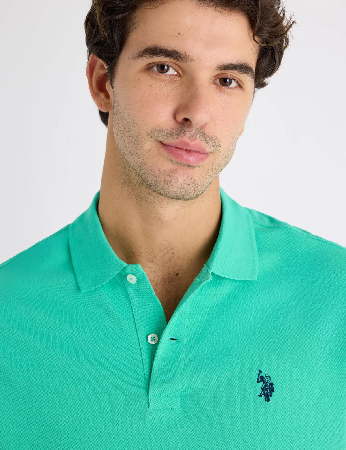 SOLID PIQUE SMALL LOGO POLO SHIRT sold by U.S. Polo Assn. product image thumbnail 5