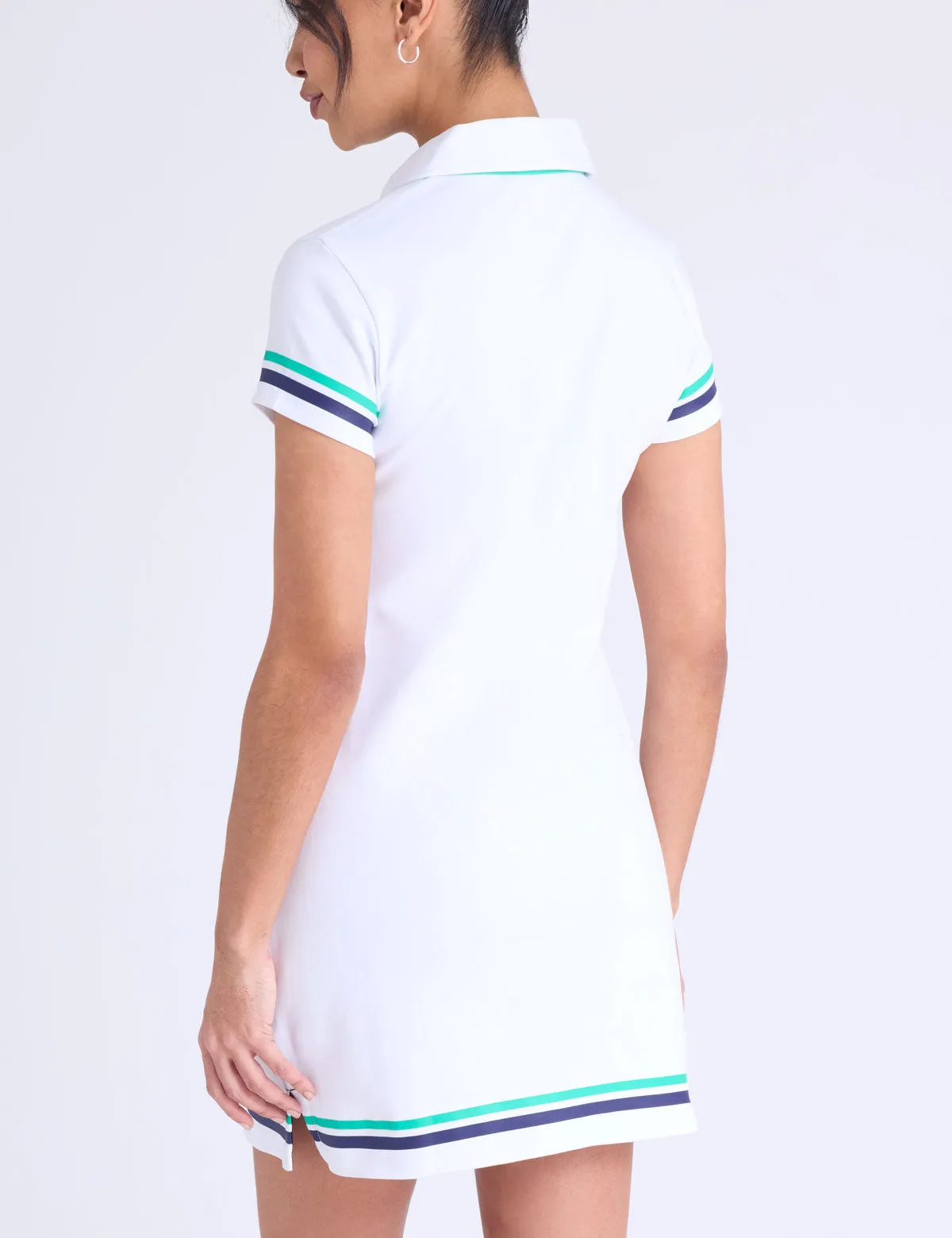 SLIM FIT SNAP PLACKET INTERLOCK POLO DRESS sold by U.S. Polo Assn. product image thumbnail 4