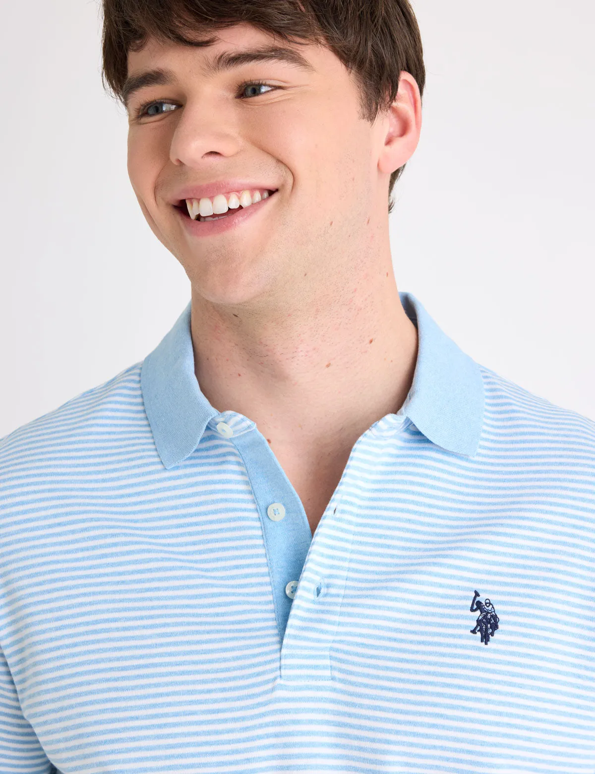 YARN DYE STRIPE INTERLOCK POLO SHIRT sold by U.S. Polo Assn. product image thumbnail 2