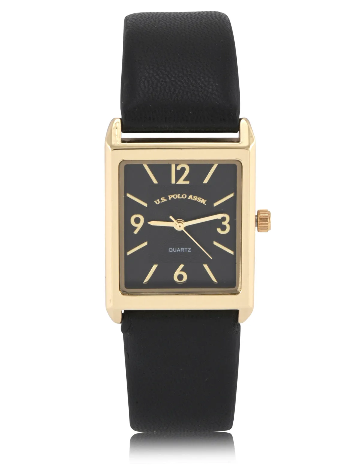 LADIES BLACK STRAP SQUARE WATCH sold by U.S. Polo Assn.