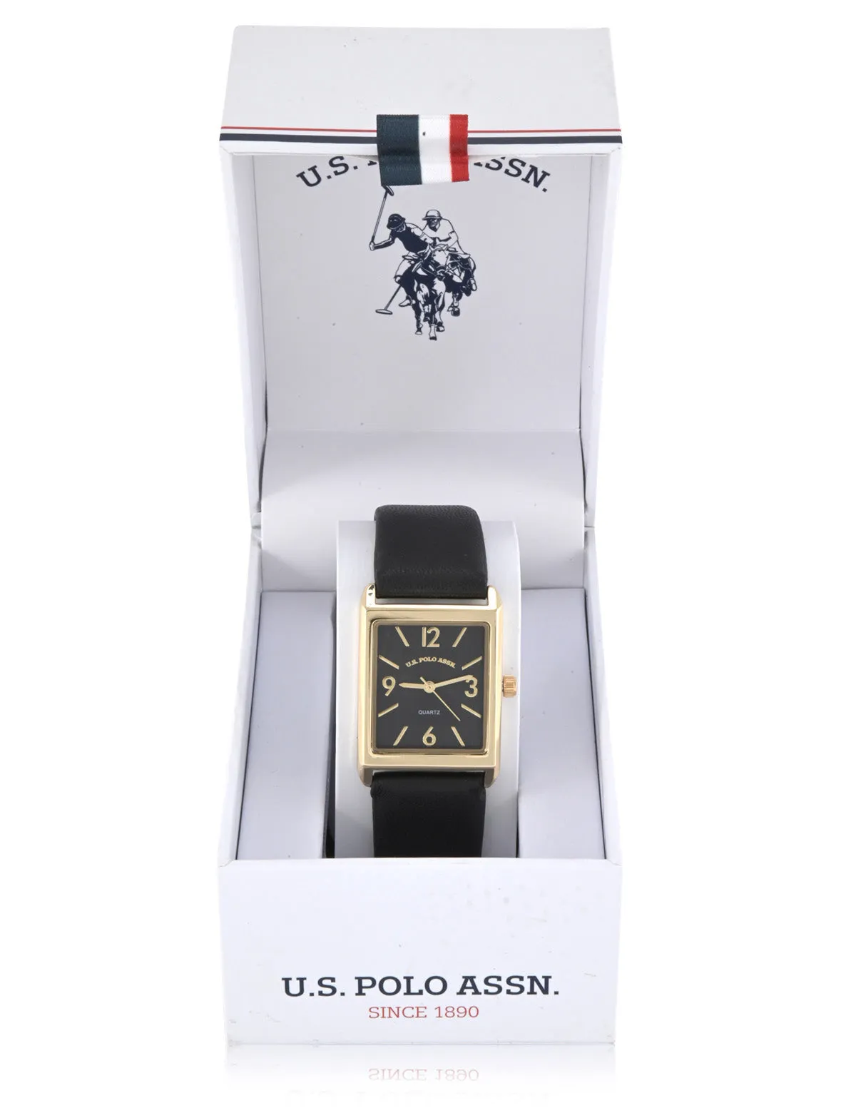 LADIES BLACK STRAP SQUARE WATCH sold by U.S. Polo Assn. product image thumbnail 2