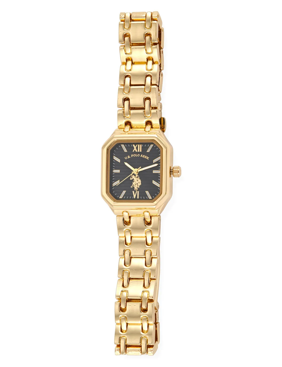 HIS AND HERS GOLD SQUARE LINK WATCH SET sold by U.S. Polo Assn. product image thumbnail 5