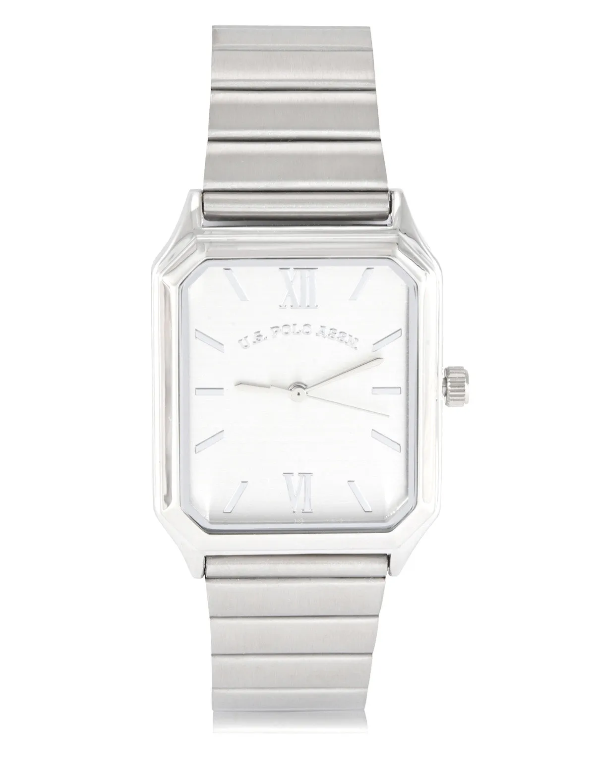 HIS AND HERS SILVER SQUARE WATCH SET sold by U.S. Polo Assn. product image thumbnail 3