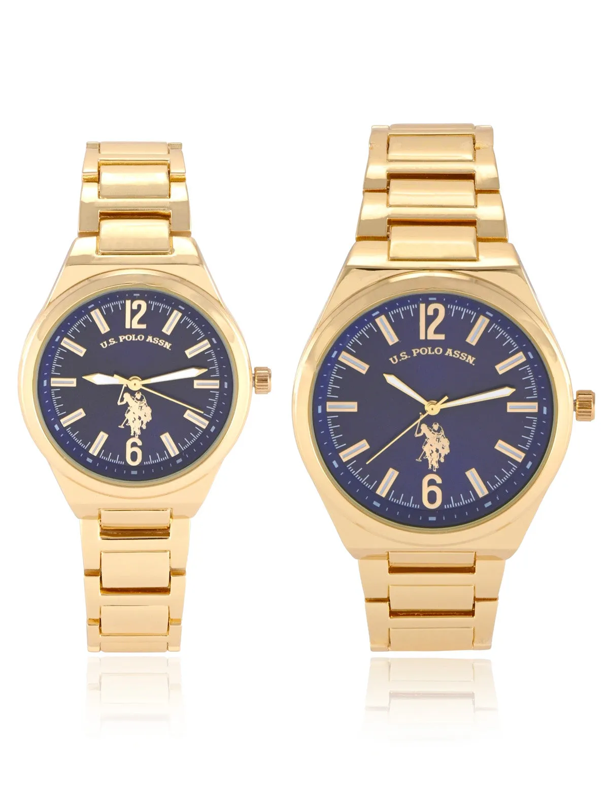 HIS AND HERS GOLD LINK WATCH SET sold by U.S. Polo Assn. product image thumbnail 4