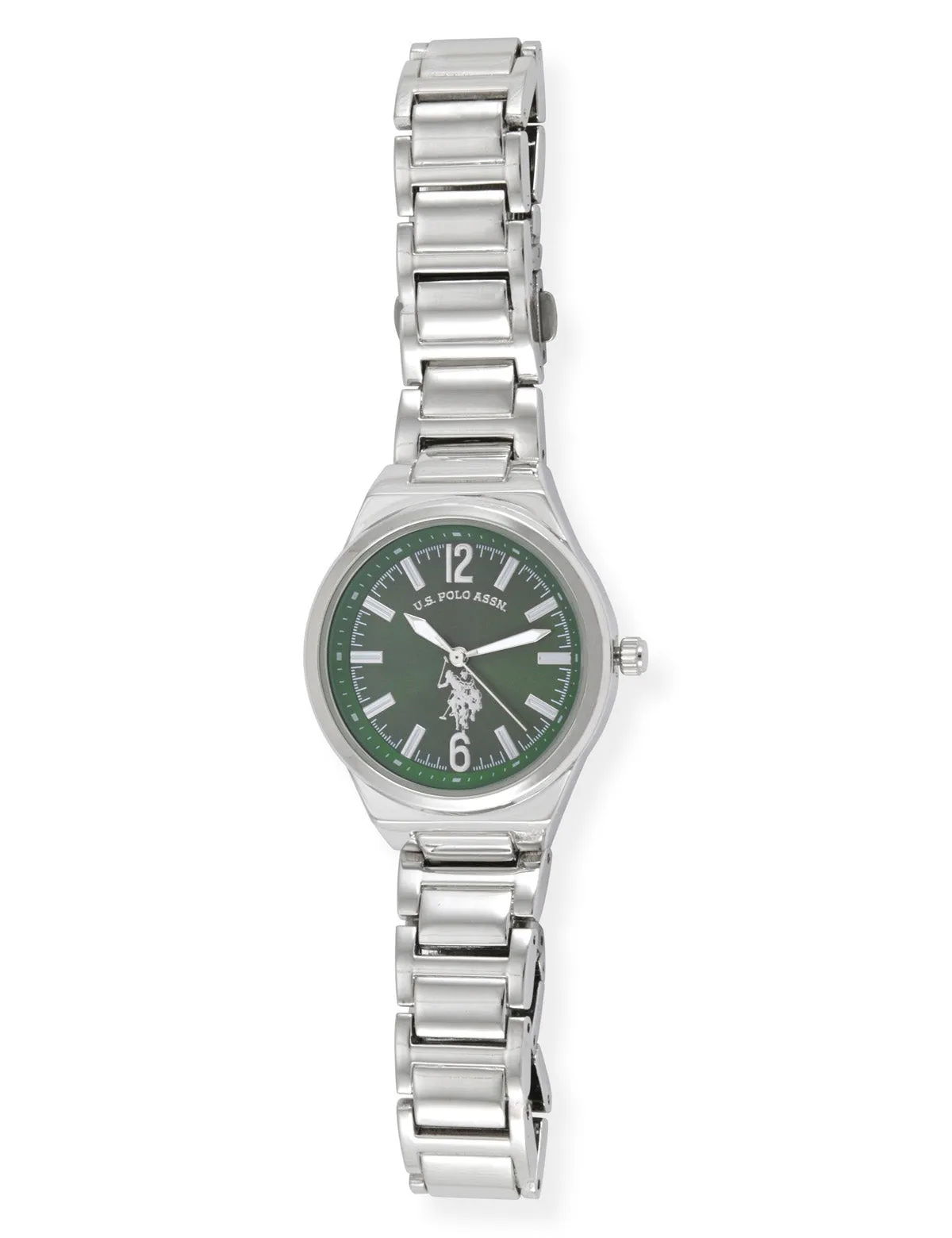 HIS AND HERS SILVER LINK WATCH SET sold by U.S. Polo Assn. product image thumbnail 4