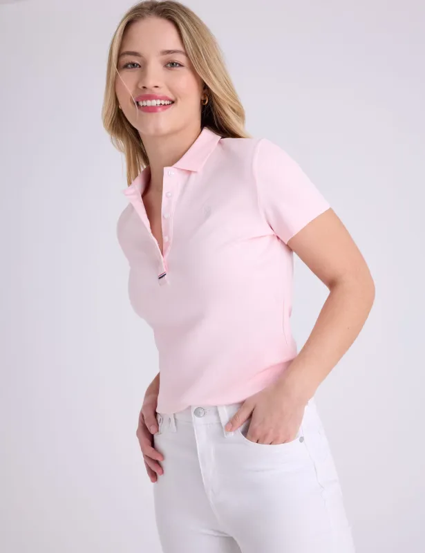 SLIM FIT INTERLOCK POLO SHIRT made by U.S. Polo Assn.