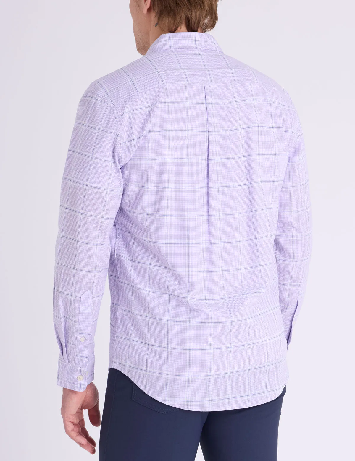 LONG SLEEVE PLAID STRETCH SLUB POPLIN SHIRT sold by U.S. Polo Assn. product image thumbnail 4