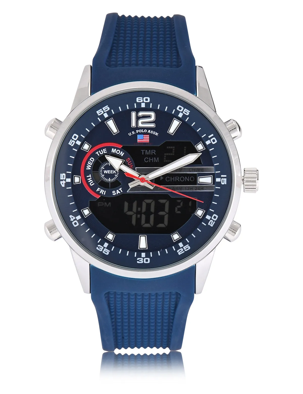 MENS BLUE STRAP ANADIGI WATCH sold by U.S. Polo Assn.