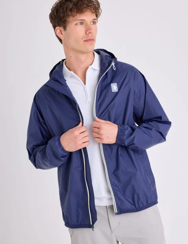 SIGNATURE STRIPE WINDBREAKER WITH HOOD made by U.S. Polo Assn.