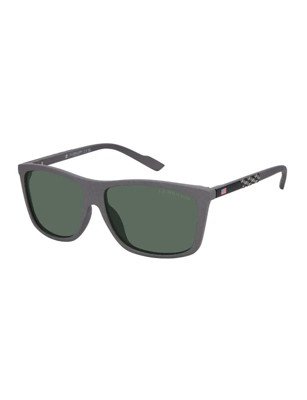 MENS POLISHED WAYFARER SUNGLASSES made by U.S. Polo Assn.
