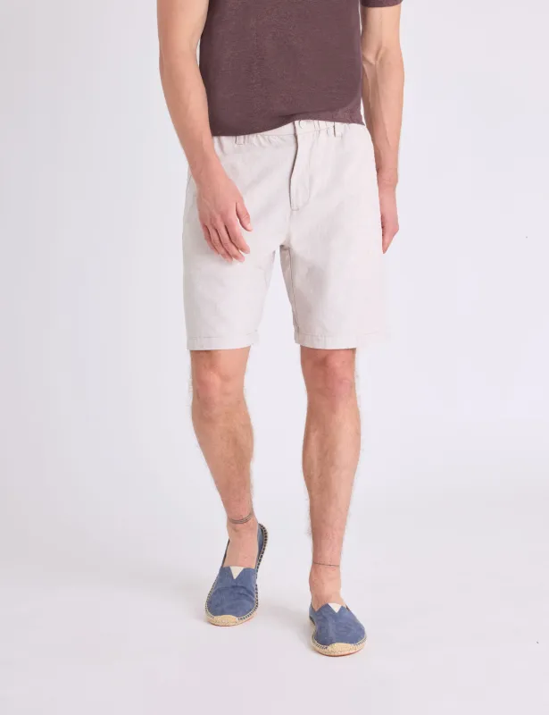 9" COMFORT WAIST LINEN SHORTS made by U.S. Polo Assn.